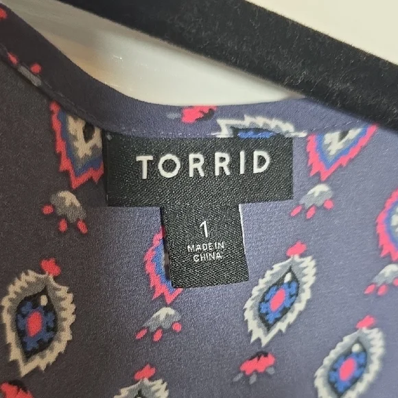 Torrid Purple Patterned Tank Top - Picture 4 of 9